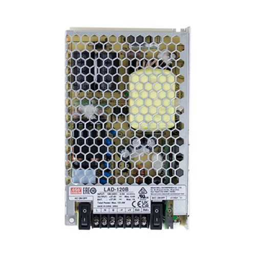 121.4W 27.6VDC Security Power Supply with Battery Charger