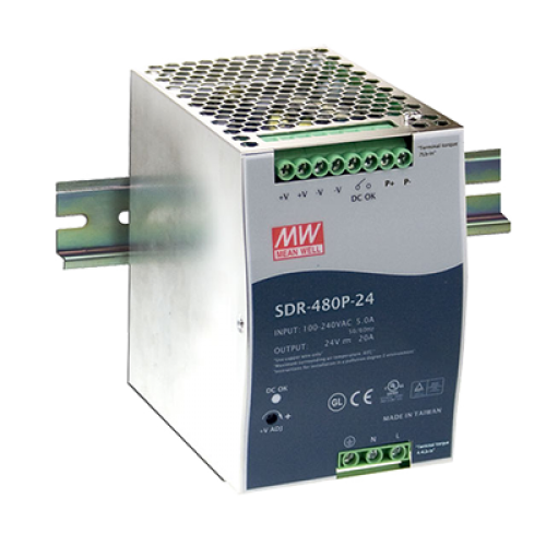 480W 24VDC 20A Parallel Function PFC Industrial Din Rail Power Supply