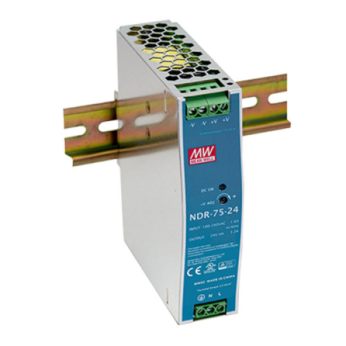 76.8W 24VDC 3.2A Industrial Din Rail Power Supply