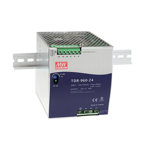 960W 48VDC 20A Three Phase PFC Industrial DIN Rail Power Supply