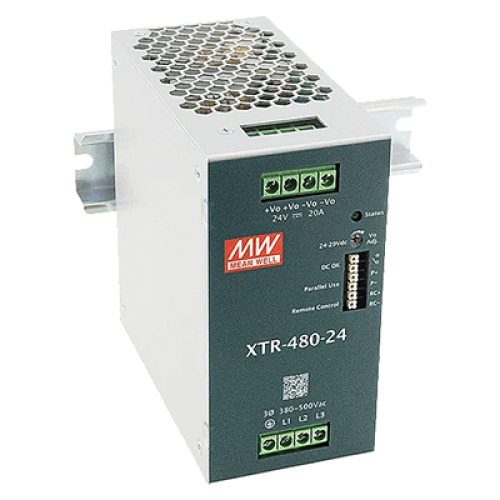 360W 3-Phase Input 12VDC 30A Parallel Industrial DIN Rail Power Supply with Terminal Blocks