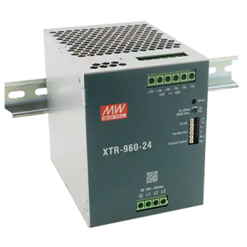 960W 3-Phase Input 24VDC 40A Industrial DIN Rail Power Supply with Push In Terminals
