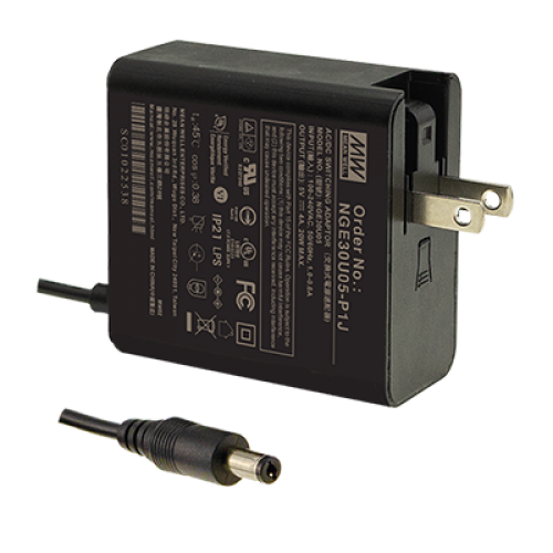 30W 18VDC 1.66A US Plug Top Adapter