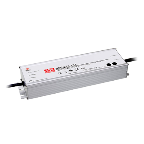 225W 15VDC 15A Harsh Environment Power Supply with Output & Input Level Adjustable