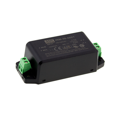 30W 5VDC 6A PCB Mount Encapsulated Power Supply with Screw Terminals