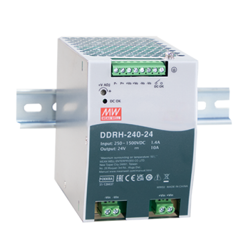 240W 250 ~ 1500VDC Input 24VDC Output DIN Rail Converter