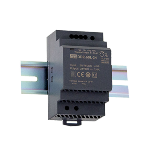 60W 18 ~ 75VDC Input 5VDC Output DIN Rail Converter