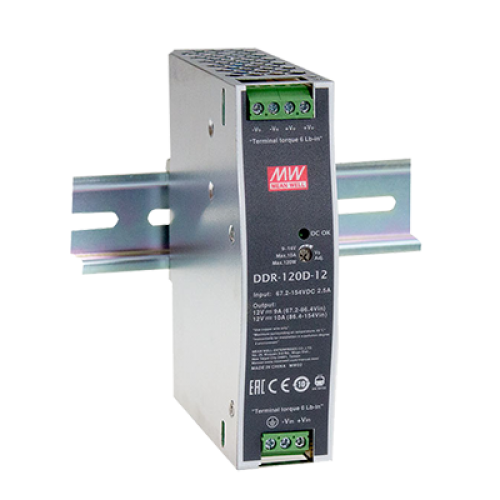 100.8W 9 ~ 18VDC Input 48VDC Output DIN Rail Converter