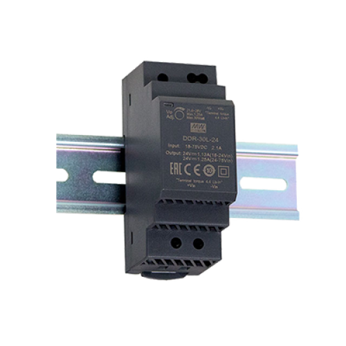 30W 18 ~ 75VDC Input 12VDC Output DIN Rail Converter