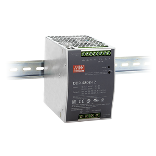 480W 16.8 ~ 33.6VDC Input 48VDC Output DIN Rail Converter
