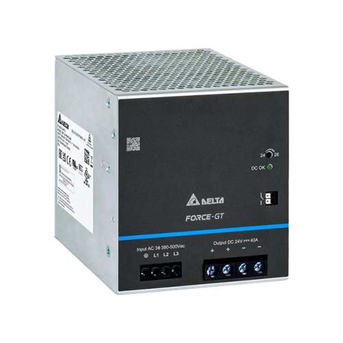 960W 20A 48VDC Three/Two Phase DIN Rail Power Supply - Screw Terminal