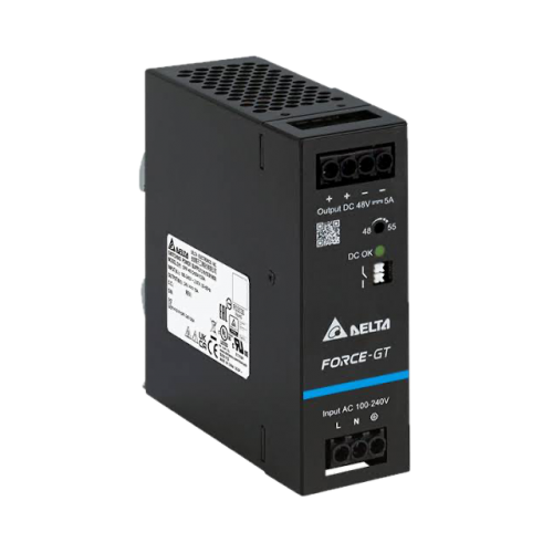 240W 5A 48VDC Single Phase DIN Rail Power Supply - Screw Terminal