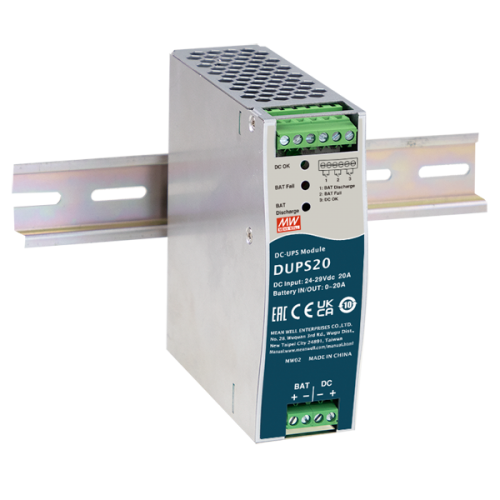 24V 20A DIN Rail Uninterruptible DC-UPS Module