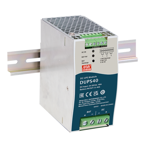 24V 40A DIN Rail Uninterruptible DC-UPS Module