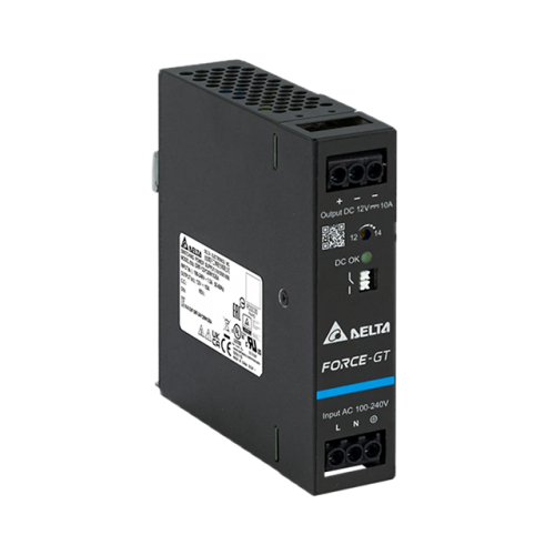 120W 10A 12VDC Single Phase DIN Rail Power Supply - Screw Terminal