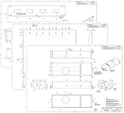 Power supply metalwork technical mechanical diagrams