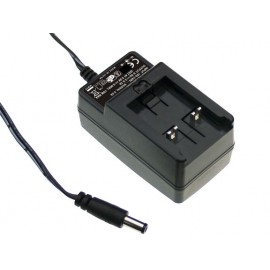 15W 24V 0.625A Interchangeable Base Plugtop Adapter