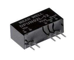 2W Dual ±12V Output 21.6~26.4VDC Input Unregulated DC-DC Converter